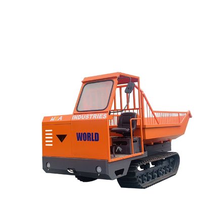 फलों के परिवहन के लिए 4WD कृषि क्रॉलर ट्रैक्टर मिनी डम्पर