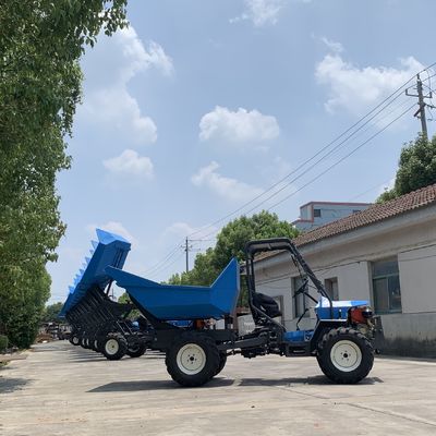 गोल्डन फिश इंजन के साथ ग्रीन मिनी एग्रीकल्चर ट्रैक्टर आर्टिकुलेटेड स्टीयरिंग