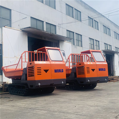 3 सिलेंडर इंजन के साथ 4x4 क्रॉलर मिनी डम्पर हाई लिफ्टिंग स्मॉल ट्रैक्ड डम्पर