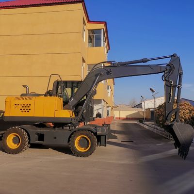 4WD मिनी डिगर मशीन 0.6m3 बाल्टी छोटी खुदाई मशीन