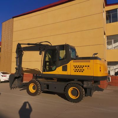 4WD मिनी डिगर मशीन 0.6m3 बाल्टी छोटी खुदाई मशीन