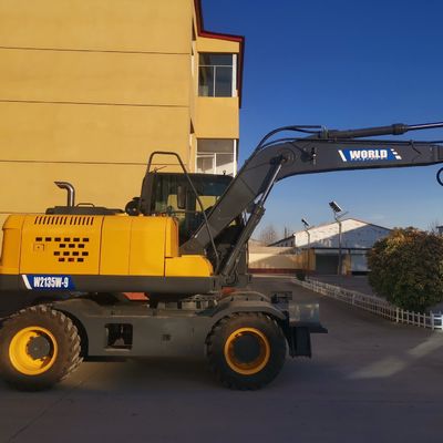 125HP पहिएदार मिनी खुदाई मानवकृत डिजाइन मिनी हाइड्रोलिक खुदाई