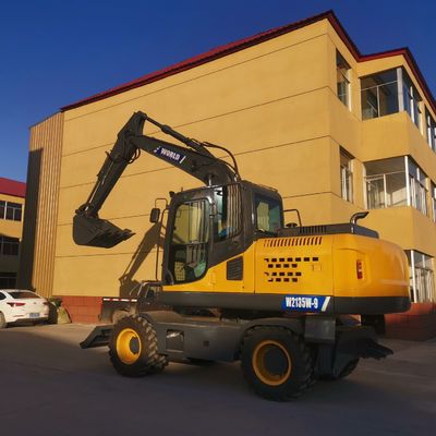 125HP पहिएदार मिनी खुदाई मानवकृत डिजाइन मिनी हाइड्रोलिक खुदाई