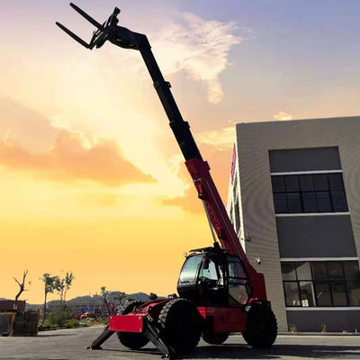 4ton टेलीस्कोपिक फोर्कलिफ्ट हैंडलर टू व्हील मोड खरीदना आसान है