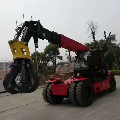 10ton टेलीस्कोपिक क्रेन लोडर मिनी फ्रंट व्हील ड्राइव कम शोर