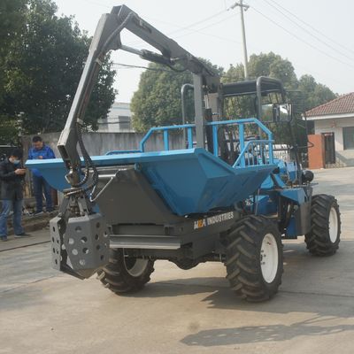 1325 मिमी ओपन कैब पाम ऑयल हार्वेस्टिंग मशीन वजन 1250 किलोग्राम ग्रेपल के साथ