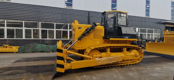 फोर्स्ड लुब्रिकेशन ट्रैक टाइप बुलडोजर क्रॉलर टाइप 220HP 3 फॉरवर्ड 3 रिवर्स ट्रैवल के साथ
