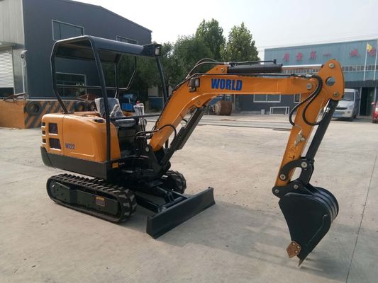 कॉम्पैक्ट मिनी क्रॉलर खुदाई 310 मिमी ब्लेड काटने की गहराई के साथ 2200kg बाल्टी 0.1-0.3cbm